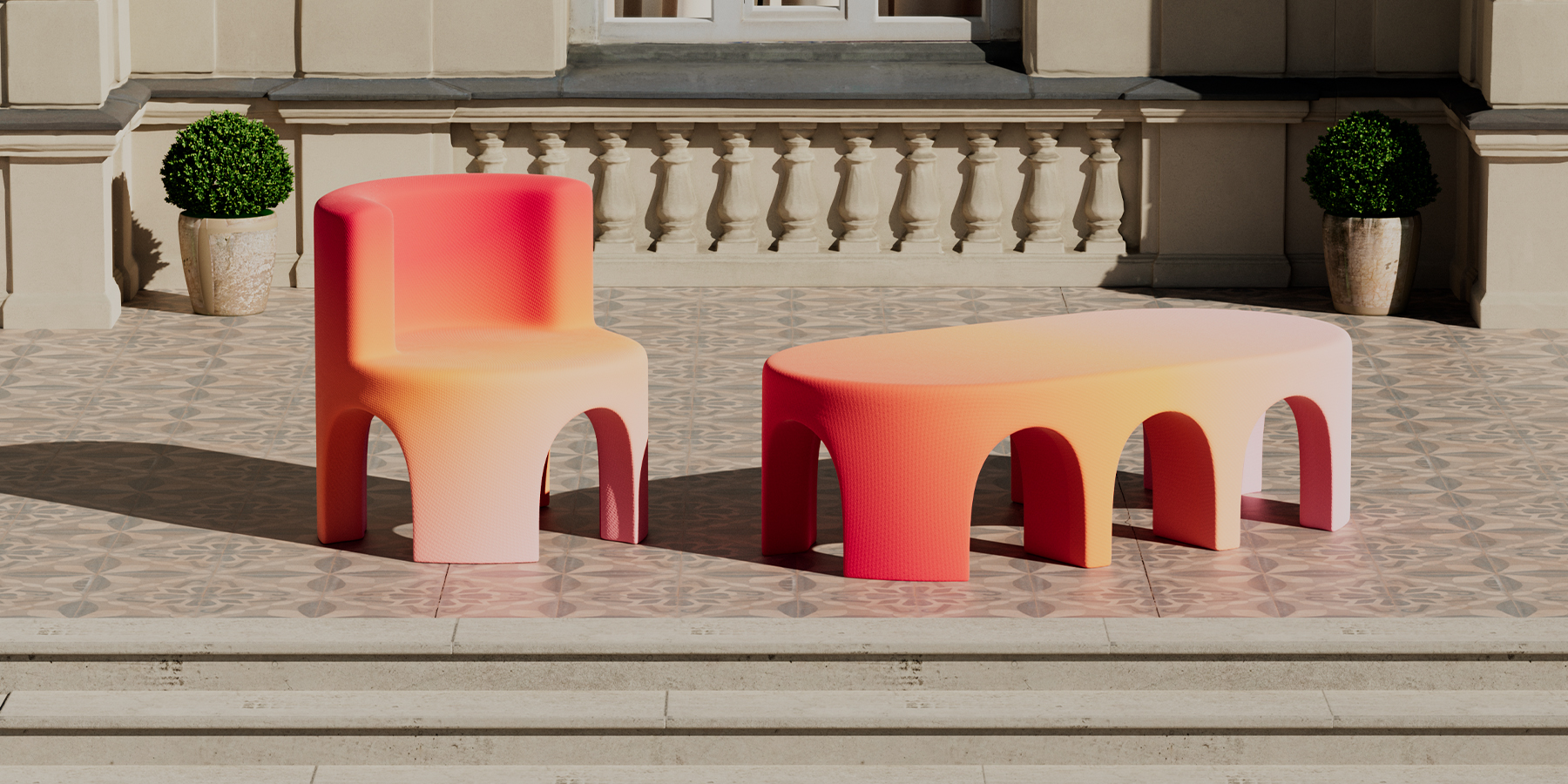 ARCHWAY CHAIR&BENCH_landscape_exterior