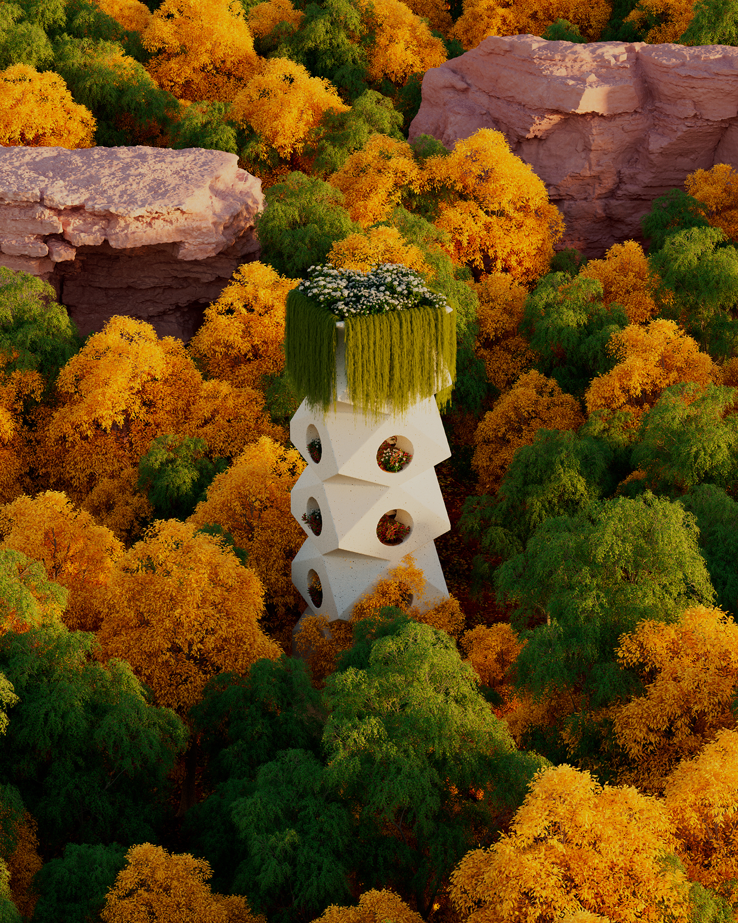 Forest Buildings_Big Vase Building copy