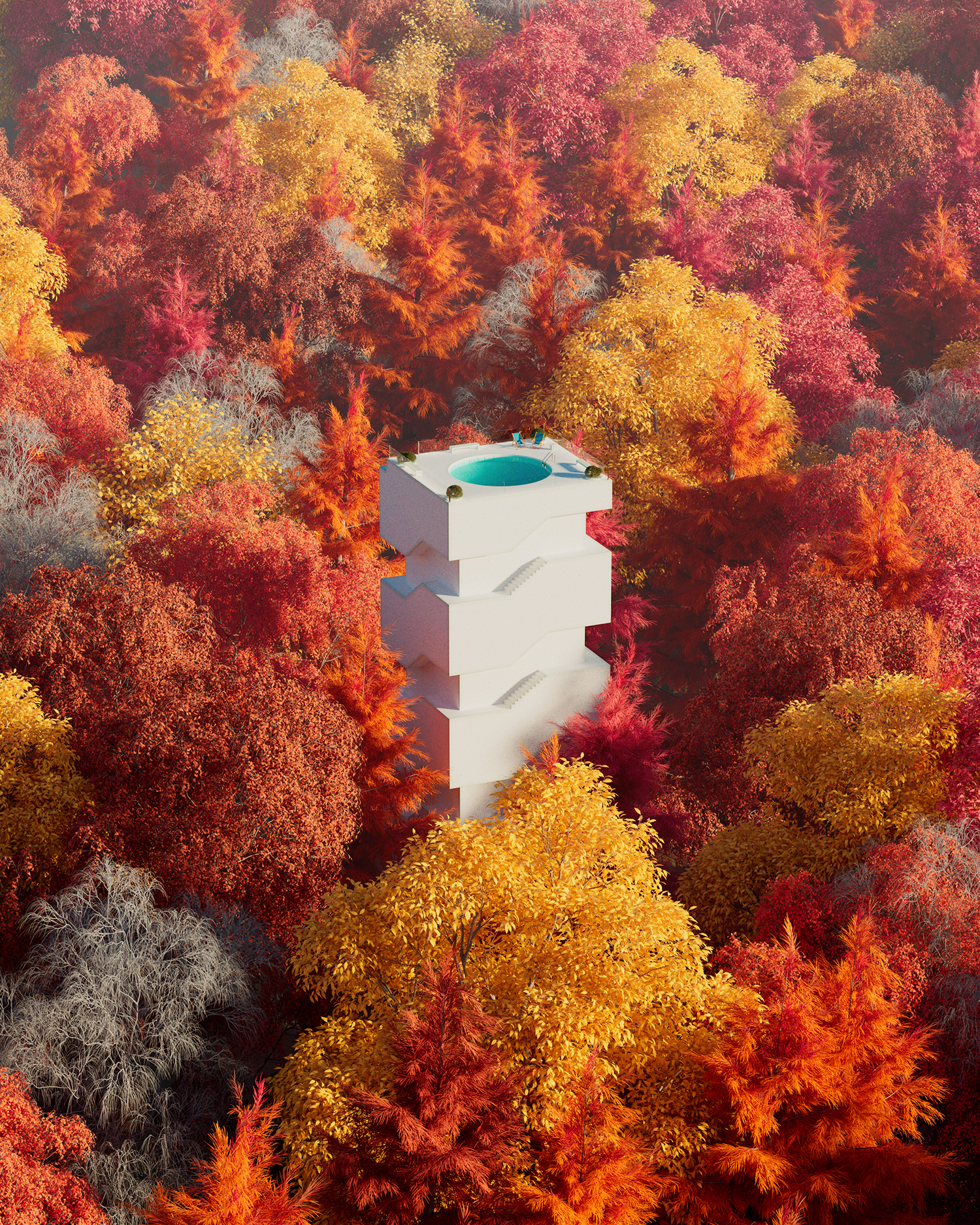 Forest Buildings_Monument Autumn pool_cc copy
